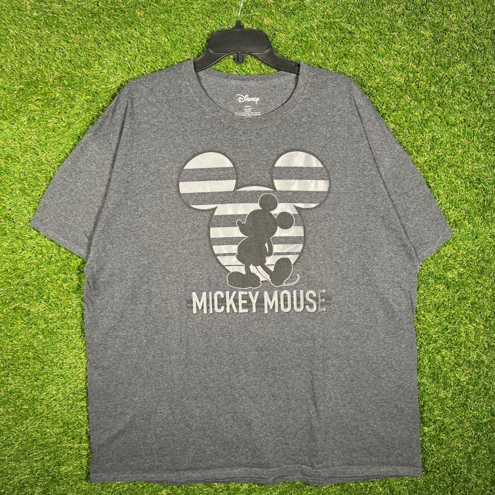 Disney Mickey Mouse Graphic T-Shirt Mens 2XL‎ Charcoal Gray Heather LB1010
